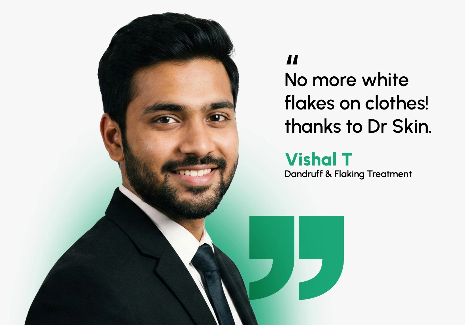 Patient with healthy hair at DrSkin Clinic